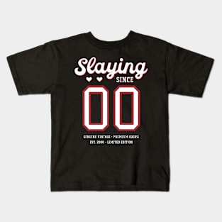 20th Birthday Gift Slaying Since 2000 Kids T-Shirt